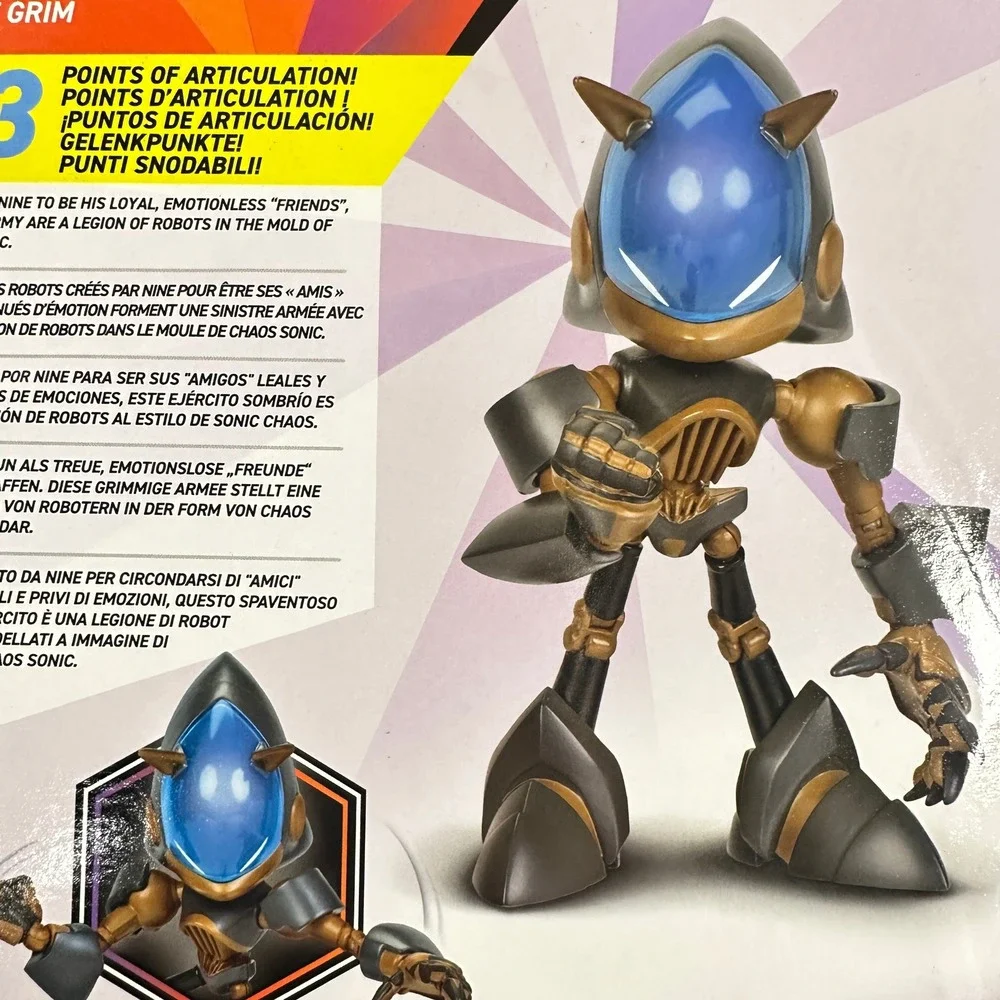 Jakks Sonic Prime Sonic Trooper The Grim Action Figure Kids 2.5 Inch Bronze‎ NEW